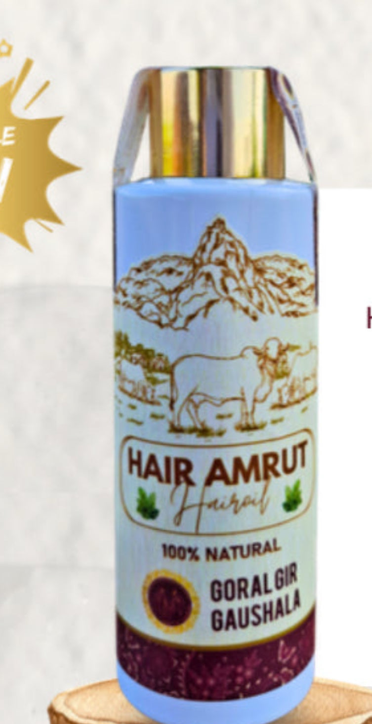 અમૃત હેર તેલ 100 ml-ગોરલ ગીર ગૌશાળા