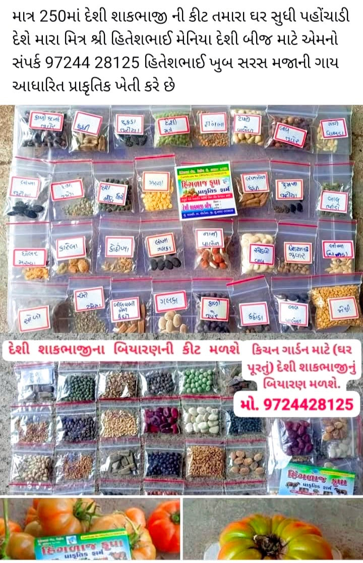 દેશી શાકભાજી બિયારણ 25 પ્રકારના