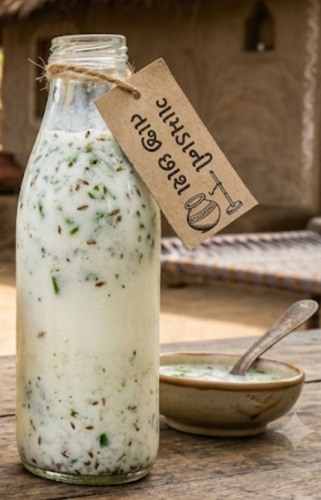 છાશ 1 L- વિશ્વંતી નેચર્સ ગાય આધારિત પ્રાકૃતિક ફાર્મ. ગુંદા . રાજકોટ
